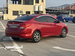  8 هونداي اكسنت /2014  فل فتحة سقف ديزل اتوماتيك 4 غيار كاملة الإضافات و المميزات