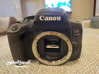  1 كاميرا كانون 750 d