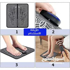  11 جهاز مساج القدمين بتقنية EMS جهاز المساج القدمين بالترددات تدليك القدم بالذبذبات الكهربائيه