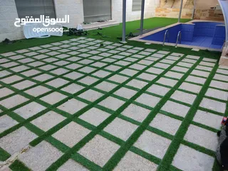  5 عشب صناعي اقل سعر بالمملكة وتحدي بسعر كثافة وثبات لون  يوجد صناعة  اردني  فيتنامي سعودي مصري امراتي