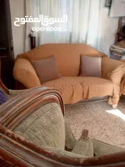  2 للبيع  بداعي السفر طقم كنب 7 مقاعد مع كفر