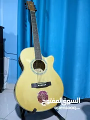  1 جيتار اكوستك مع مدخل جك  semcon electro acoustic guitar