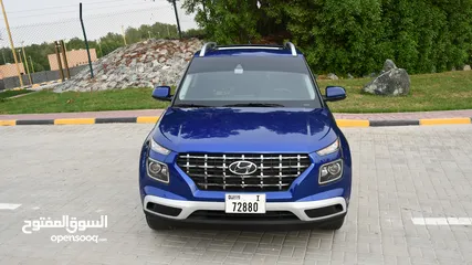  14 Cars for Rent Hyundai - VENUE - 2022 - Blue   Small SUV - Eng 1.6L