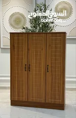  1 الخزانة الثلاثية الفاخرة – سعة أكبر وشكل أرتب  قطعة بتغيّر مدخل البيت 180 درجة... واسعة، قوية،