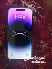  1 ايفون 14 برو ماكس،اشتريته بالكرتونة، استعمال بسيط، بطارية 88 جهاز وكالة عالفحص