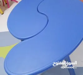  4 طاولات وكراسي اطفال للحضانات ورياض الأطفال مستورد نخب اول بمواصفات فاخرة وعالية الجودة بلاستيك مقوى