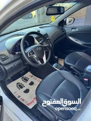  7 هونداي اكسنت 2018 متور 1400 بنزين لون ابيض فحص ممتاز