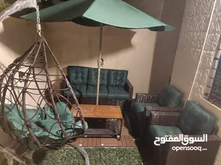  24 طقم رتان طقم ترس خارجي طقم كنب طقم خيزران طقم رتان بلاستك عضم خمس مقاعد+طاولة وسط