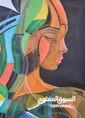  5 لوحات سريالية اصلية بأحجام كبيرة