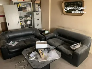  1 أثاث مكتبي طقمين كنب خزائن مكتب