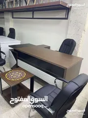  13 مكتب مدير قياس 180سم +جانبية +طاولة هديه مع كل مكتب لامينيت  اثاث مكتبي
