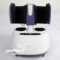  4 جهاز مساج القدمين والساقين 2 في 1 من أريس يو كومفورت  وظيفة تسخين  ضغط هوائي  توصيل مجاني