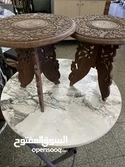  6 طبلات خشب هندي انتيكه