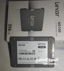  2 هارد NS 100 lexar ssd 256gb