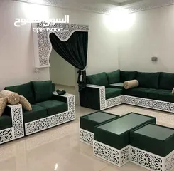  4 محل تنجيد — نقوم بتصنيع جميع أنواع الأرائك والستائر الجديدة — أريكة قديمة نقوم بتغيير القماش