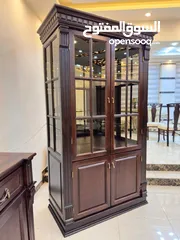  4 غرفه سفره مع كنب 9مقاعد خشب زااان