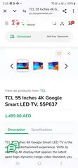  5 TCL 55inch Google TV 4k Ultra HD