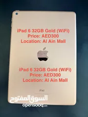  2 iPad 6 Gold/32GB/WiFi (Free Case)