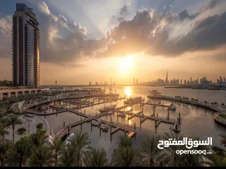  7 شقه جراند فندقيه 3 غرف للبيع قلب ميناء خور إطلالة على برج خليفة وداون تاون تقسيط Dubai Creek Harbour