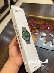  13 Samsung Galaxy Watch6 Classic 47mm  ساعة سامسونج أصلية مختومة بالعلبة كفالة الشركة