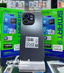  2 جهاز جديد Smart 9 رام 6 و 8 جيجا 64 و 128 مكفول سنة متوفر توصيل