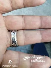  3 خاتم فضه 925 حجر الكسندرايت