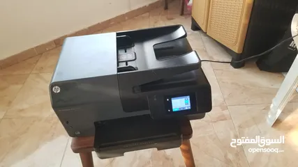  5 طابعة اسود مع سكانر وفاكس وحبر ويرلس لاسلكي 120 شيقل فقط