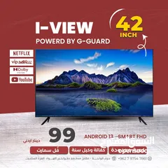  13 شاشة جيقارد 70 انش uhd 4k سمارت اندرويد أوامر صوتية على شاشة اندرويد اورجينال  دقة وضوح 16مليون بكسل