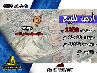  1 رقم الاعلان (4118) ارض سكنية للبيع في منطقة شارع الاردن