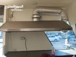  2 هود شفاط ستانليس ستيل اصلي قياس 2 متر ف 80 سم مع ماتور الشفاط