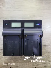  1 شاحن بطاريات كشاف كاميرا charger for camera