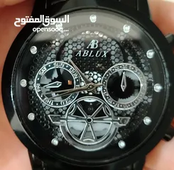  2 ساعة ABLUX بالون الأسود الامع.