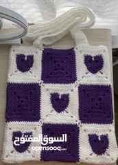  8 اغراض كروشيه متنوعة للبيع مع امكانية التصميم حسب الطلب
