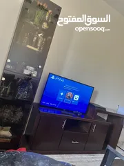 1 بوفيه مع طاوله تلفزيون قطعه كامله تفصيل