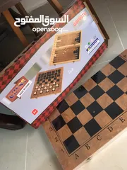  4 شطرنج حجم كبير غير مستعمل مع غلافها
