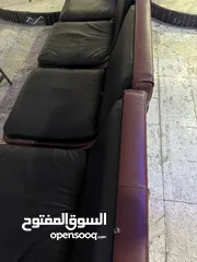  4 10 مقاعد كنب جلد للبيع بسعر حرق ورهيب الله يبارك لصاحب النصيب