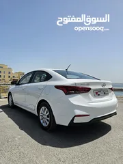  11 # HYUNDAI ACCENT ( YEAR-2019) WHITE SEDAN CALL ME 35 66 74 74