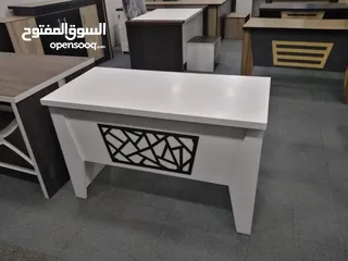  19 مكتب 120سم مع كرسي شبك شامل التوصيل والتركيب مع درجين معلقات زرفيل اول درج اللون حسب الطلب