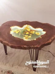  2 طاولة خشب يبوبوكسي
