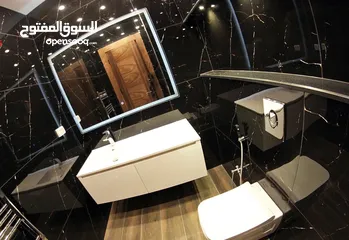  15 شقة ملوكية شبه ارضي مساحة 626م -داخلي 300م -حديقة 326م تشطيبات فلل-الحويطي-طريق المطار - رمضان اسكان