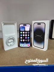  12 iPhone 14 pro 128GB/256GB جديد كفالة شرق اوسط ايفون 14 جديد كفالة لمدة عام