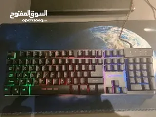  1 Mt-k930 keyboard with x5s Zeus mouse with space mouse pad