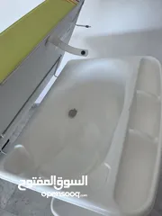  6 ستاند حمام مع فرشة غيار للأطفال