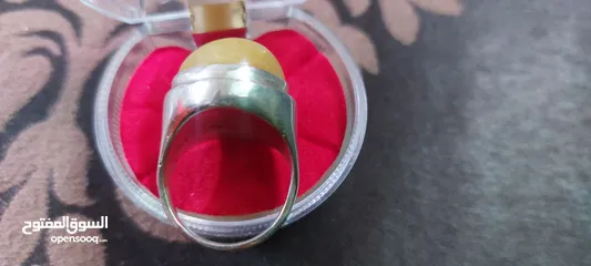  3 خواتم فضة اصلي واحجار كريمة اصلية منها نوادر