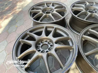  8 ORIGINAL 17” WORK EMOTION CR KIWAMI (5x100) ALLOY WHEELS FOR SALE!!!! Perfect Condition