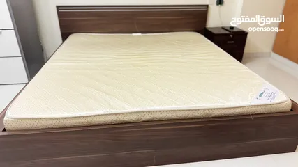  1 Bed with mattress n side table