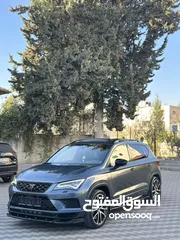  4 seat ateca cupra 2020  4*4 فل الفل فحص فوق النخب  امكانية البدل وارد  عداد قليل رخصة و تامين 380hp