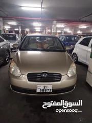 7 هيونداي اكسنت 2009 ماتور 1600 cc اصلي 4 جيد ممشى قليل بحاله الوكاله