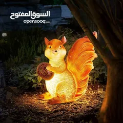  11 زيّن حديقتك بسحر الطبيعة تمثال سنجاب بالحجم الكبير التمثال في وضعيتين مصنوع من راتنج البوليريسين