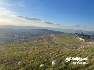 9 ارض الكمشة - استثمارية عالية و مطلة ( راس جبل)  قريب شارع الاردن 4 دونم إطلالة بانورامية مطلة